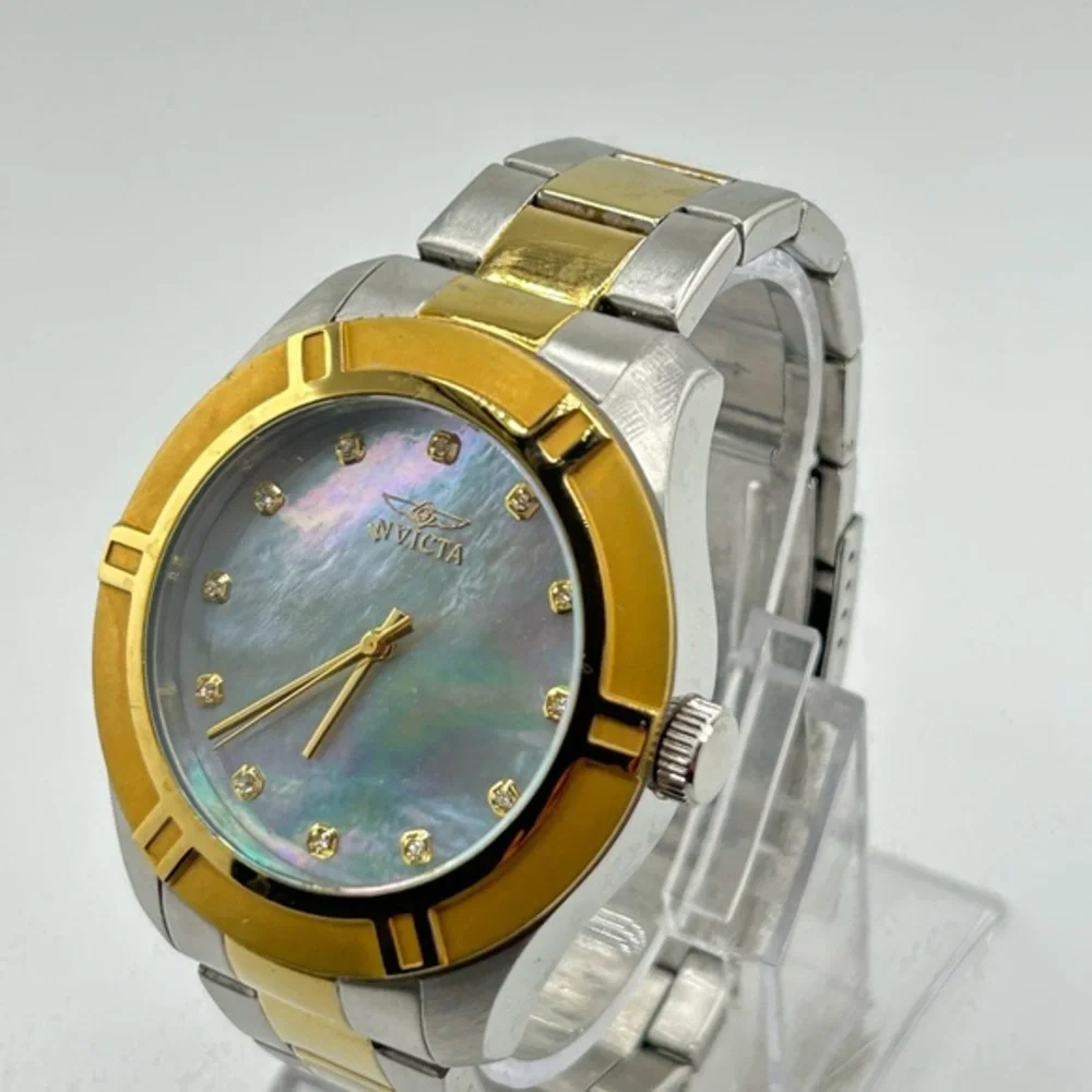 Invicta Pro Diver MOP 50M WR 18336 Japan Quartz Watch #524